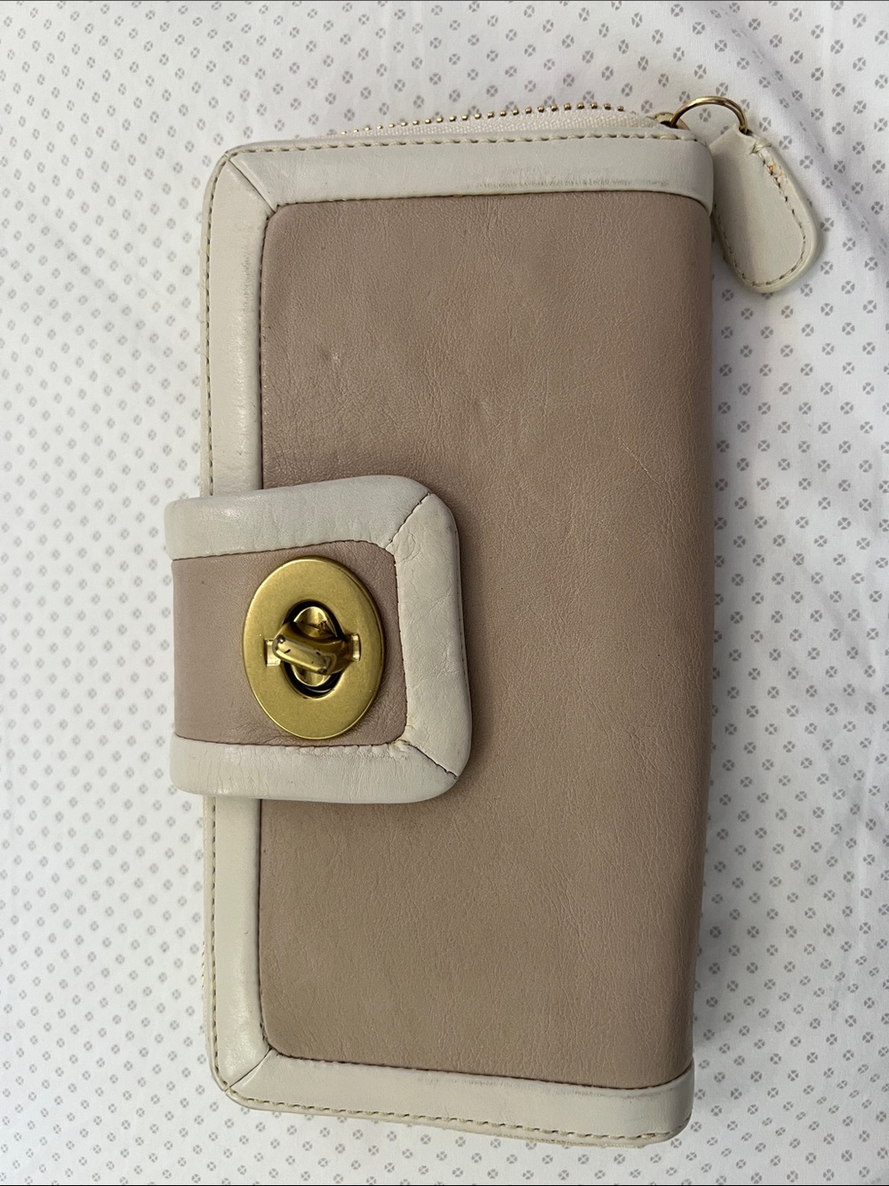 Coach Two-Tone Leather Wallet